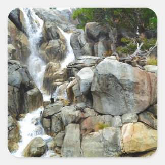 Waterval Vierkante Sticker
