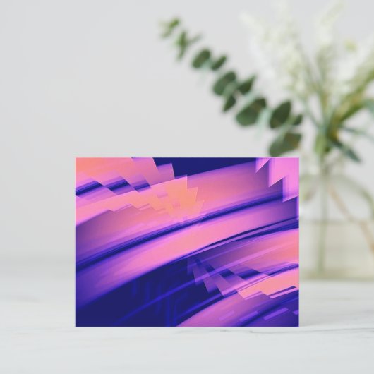 WATERVAL WATER ABSTRACT BRIEFKAART (Staand voorkant)