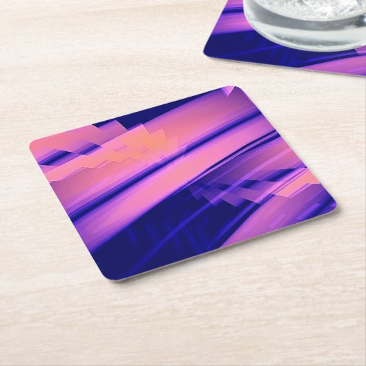 WATERVAL WATER ABSTRACT KARTONNEN ONDERZETTERS (Schuin)