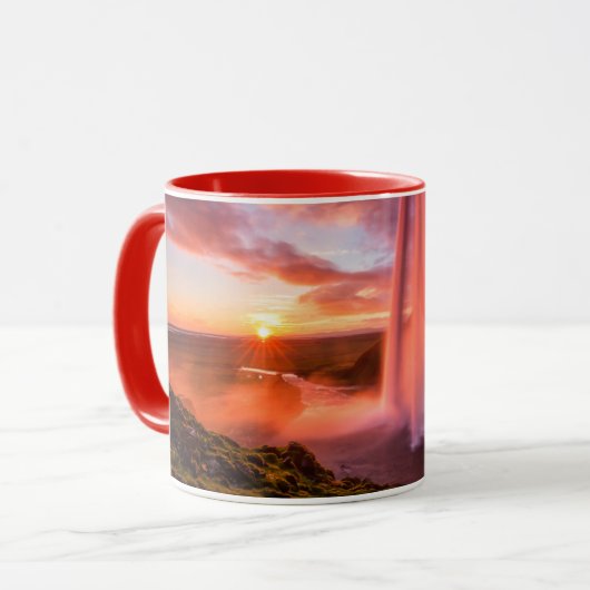 Waterval | Waterval in Seljalandsfoss Mok (Voorkant links)