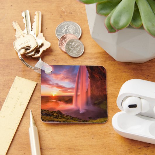 Waterval | Waterval in Seljalandsfoss Sleutelhanger (Bureau)