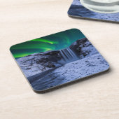 Waterval | Waterval Skógafoss Bier Onderzetter (Linkerzijde)