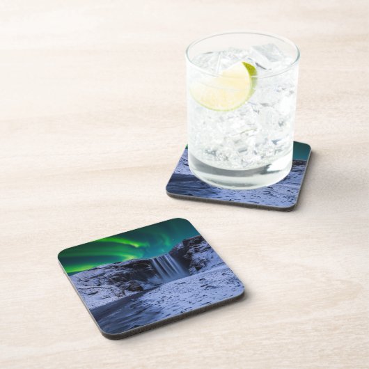 Waterval | Waterval Skógafoss Bier Onderzetter (Rechterzijde)