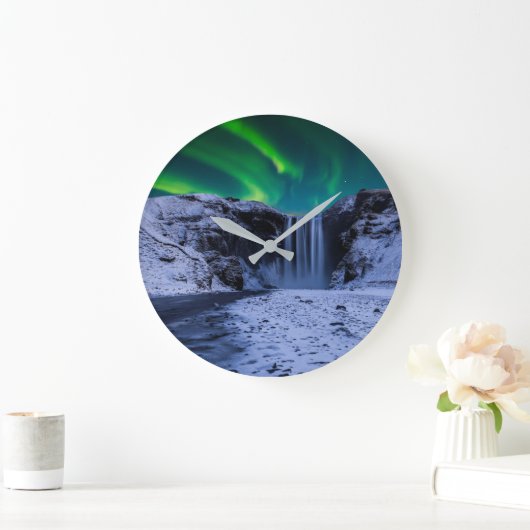 Waterval | Waterval Skógafoss Grote Klok (Huis)