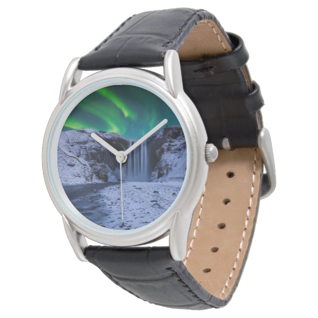 Waterval | Waterval Skógafoss Horloge (Gekanteld)