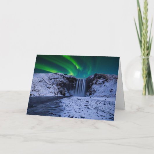 Waterval | Waterval Skógafoss Kaart (Voorkant)