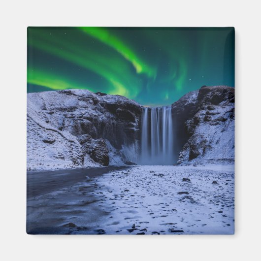 Waterval | Waterval Skógafoss Magneet (Voorkant)