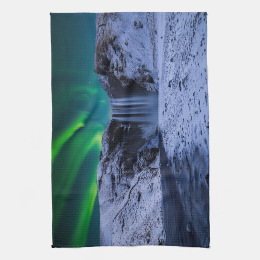 Waterval | Waterval Skógafoss Theedoek (Verticaal)