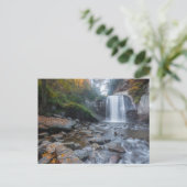 Waterval | Waterval van glas Briefkaart (Staand voorkant)