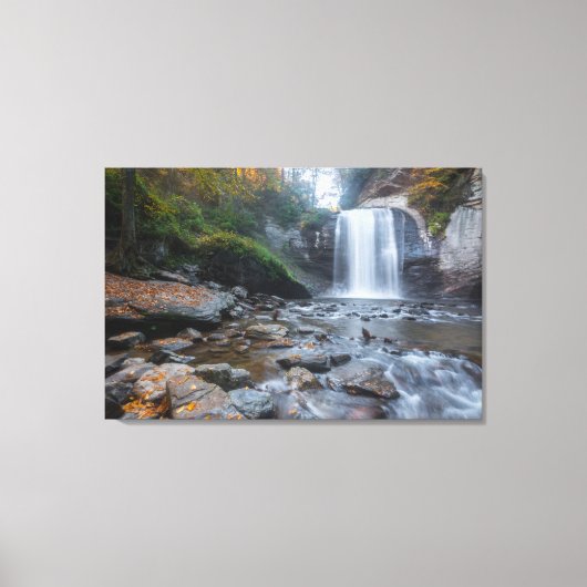 Waterval | Waterval van glas Canvas Afdruk (Voorkant)