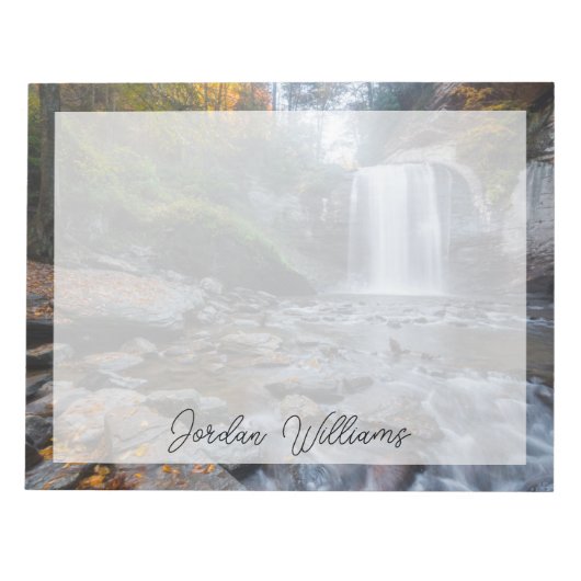 Waterval | Waterval van glas Notitieblok (Voorkant)