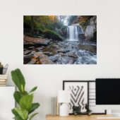 Waterval | Waterval van glas Poster (Thuiskantoor)