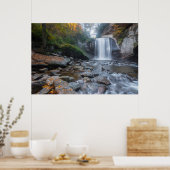 Waterval | Waterval van glas Poster (Keuken)