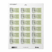 Waterval Wedding Retour Adreslabels Etiket (Full Sheet)