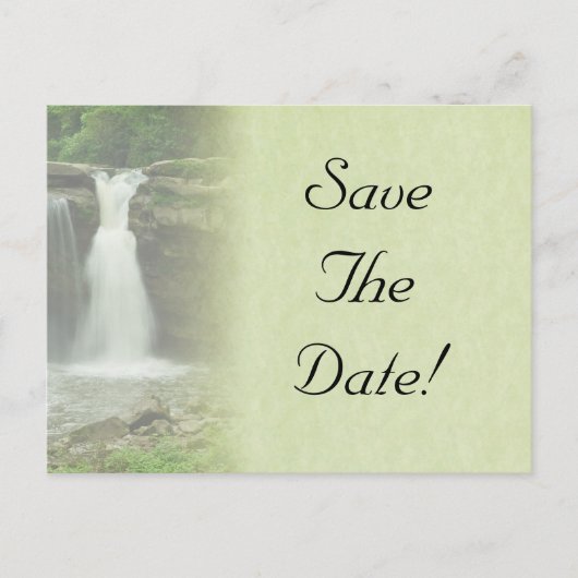 Waterval Wedding Save the Date Briefkaart (Voorkant)