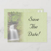 Waterval Wedding Save the Date Briefkaart (Voorkant / Achterkant)