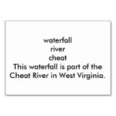 Waterval WV Lees flashcards voor volwassenen Kaart (Achterkant)