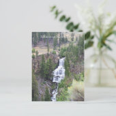 Waterval, Yellowstone National Park, Briefkaart (Staand voorkant)