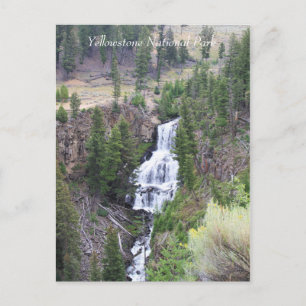 Waterval, Yellowstone National Park, Briefkaart