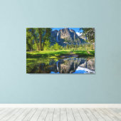 Waterval | Yosemite Herfsten, Californië Canvas Afdruk (Insitu (Houten vloer))