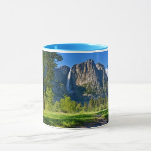 Waterval | Yosemite Herfsten, Californië Mok (Midden)
