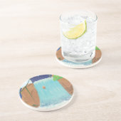 Waterval Zandsteen Onderzetter (Zijkant)