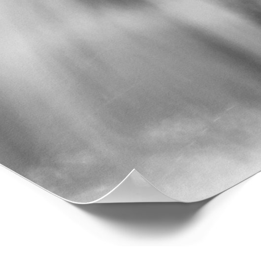 Waterval, zwart-wit poster (Hoek)