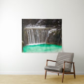 Watervalbedwelmende turkooismeer Jasna, Slo Wandkleed (In Situ (horizontaal))