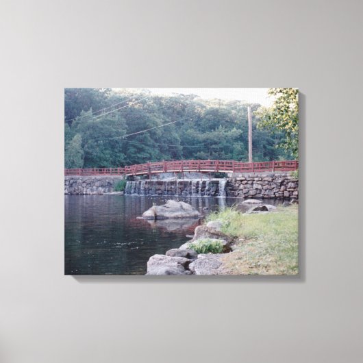 Watervalbrug Canvas Afdruk (Voorkant)