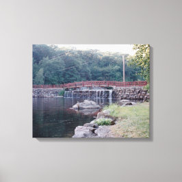 Watervalbrug Canvas Afdruk