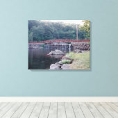 Watervalbrug Canvas Afdruk (Insitu (Houten vloer))