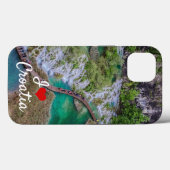 Watervalcascade in het park Plitvice Case-Mate iPhone Case (Achterkant (horizontaal))