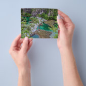 Watervalcascade in het park Plitvice Flyer (Hand)