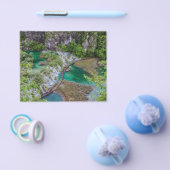 Watervalcascade in het park Plitvice Flyer (Enkel)