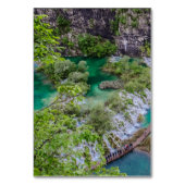 Watervalcascade in het park Plitvice Kaart (Achterkant)