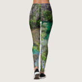 Watervalcascade in het park Plitvice Leggings (Achterkant)