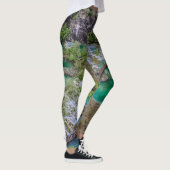 Watervalcascade in het park Plitvice Leggings (Rechts)