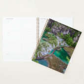 Watervalcascade in het park Plitvice Planner (Display)