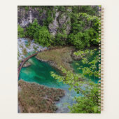 Watervalcascade in het park Plitvice Planner (Achterkant)