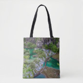 Watervalcascade in het park Plitvice Tote Bag (Voorkant)