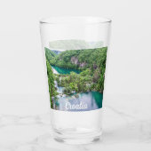 Watervalcascade in Plitvice Lakes Park, Kroatië Glas (Achterkant)