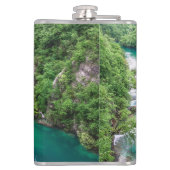 Watervalcascade in Plitvice Lakes Park, Kroatië Heupfles (Achterkant)