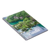 Watervalcascade in Plitvice Lakes Park, Kroatië Notitieboek (Rechterzijde)