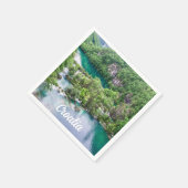 Watervalcascade in Plitvice Lakes Park, Kroatië Servet (Hoek)