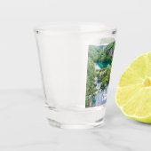 Watervalcascade in Plitvice Lakes Park, Kroatië Shot Glas (Links)