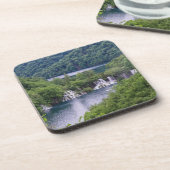 Watervalcascade met groen bos in Kroatië Bier Onderzetter (Linkerzijde)