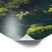 Watervalcascade met groen bos in Kroatië Foto Afdruk (Hoek)