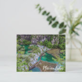 Watervalcascade van het Briefkaart van het park Pl (Staand voorkant)