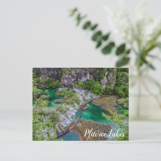 Watervalcascade van het Briefkaart van het park Pl (Staand voorkant)