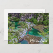 Watervalcascade van het Briefkaart van het park Pl (Voorkant / Achterkant)